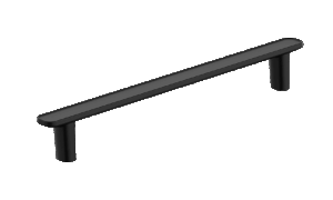Poignée arrondie Noire 126